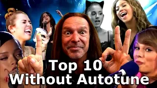 Top 10 Singers without Auto-Tune - Vocal Coach Ken Tamplin Reacts