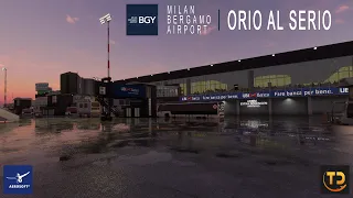 Microsoft Flight Simulator 2020 *Stormy A320 NEO Approach* | Aerosoft Bergamo to Reggio Calabria!