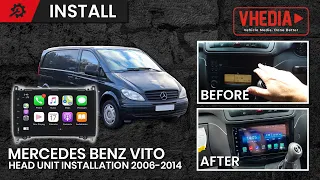 Mercedes Benz Vito W639 2006 2014 & Sprinter 2007 2018 Head Unit Installation