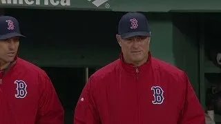 BAL@BOS: Red Sox challenge fair call in the 1st
