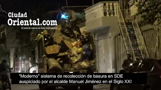 Moderno sistema de recolección de basura de Manuel Jiménez en SDE