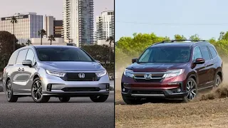 2024 Honda Odyssey vs 2024 Honda Pilot: Comparison Test!