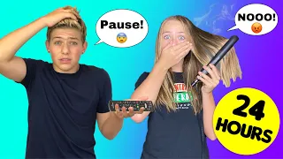 I DID THE PAUSE CHALLENGE (Brother VS Sister) **24 HOUR REVENGE** Alex BRYANT ft. Walker Bryant