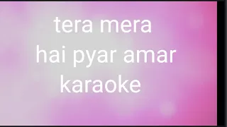 Tera mera hai pyar amar unplugged karaoke orginal scale with lyrics Ishq murshid ost