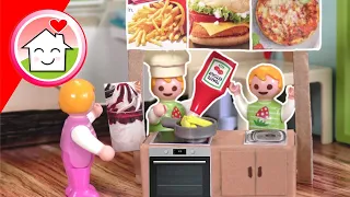 Playmobil Familie Hauser - Paul und Alex kochen für Mama - Geschichte für Kinder