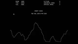 Lunar Lander Startup Sequence