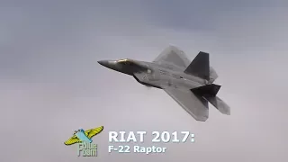 RIAT 2017: F-22 Raptor full display