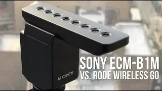 AFTER the Sony a7R IV: Sony ECM-B1M vs. RODE Wireless GO  (audio test)