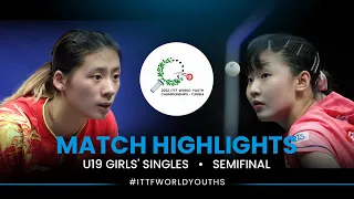 Chen Yi vs Miwa Harimoto | U19 Girls' Singles SF | ITTF World Youth Championships 2022