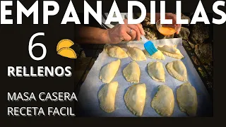 EMPANADILLAS 6 RELLENOS con Masa Casera FACIL ✅ - GUILLE RODRIGUEZ