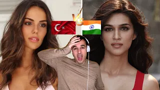 ITALIAN REACTION TO 🇹🇷 🇮🇳 TURKISH VS INDIAN WOMEN