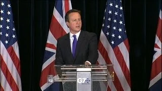 G7 Summit - Cameron press conference