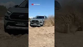 Toyota RAV4 splashing the sand - watch the full video on our channel!