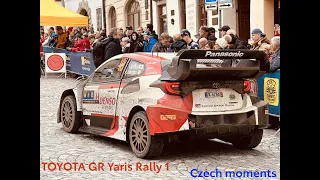 TOYOTA GR Yaris WRC Rally1 moments (CER - Czechia 2023)