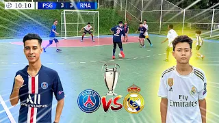 UEFA CHAMPIONS LEAGUE PSG vs REAL MADRID GAME 5 vs 5 SOCCER CHALLENGES 2020 ‹Rikinho›