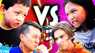 ULTIMATE RUBIK'S CUBE BATTLE ⚔️ Family Wars (500 Cubes!!)