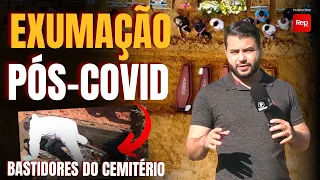 EXUMAÇÃO DE CORPO SEPULTADO COM SACO CADAVÉRICO PÓS-PANDEMIA (IMPRESSIONANTE)