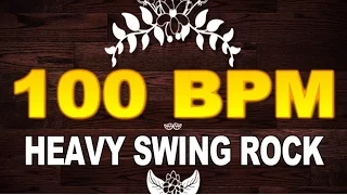 100 BPM - Heavy Rock Swing - 4/4 Drum Track - Metronome - Drum Beat