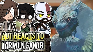 AOT reacts to our world Kratos (Jörmungandr) Part 1 | Gacha Club |