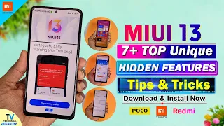 MIUI 13 TOP New 7+ Unique Hidden Settings Features | MIUI 13 Tips and Tricks | MIUI 13 Features