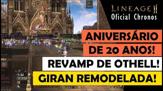 Lineage II | Eventos de 20 Anos de Aniversário, Revamp de OTHELL, Red Libra e Muito Mais!