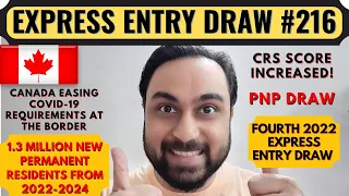 Express Entry Draw #216 For Canada PR | Canada PNP Draw | Dream Canada