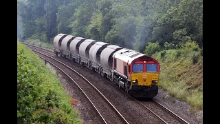 66085 CLIMBING HEMERDON BANK WORKING THE 6Z60 1151 PARKANDILLACK - BESCOT YARD - 11th June 2020