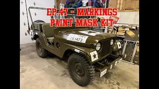 Green Iron TV Episode 47 - Markings on the Jeep M38a1 How to Paint Mask