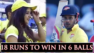 Cliffhanger Final Over Between Chennai Rhinos And Bengal Tigers | 18 Runs Off 6 Balls