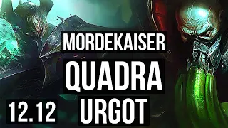 MORDE vs URGOT (TOP) | 12/1/4, Quadra, 800+ games, Legendary, 1.0M mastery | EUW Diamond | 12.12