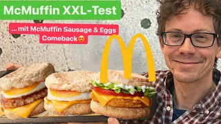 McDonalds Frühstück: McMuffin XXL-Test mit Sausage and Egg, Fresh Chicken & Co