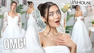 TRYING ON JJ'S HOUSE WEDDING DRESSES... *Most Beautiful Dresses Ever*