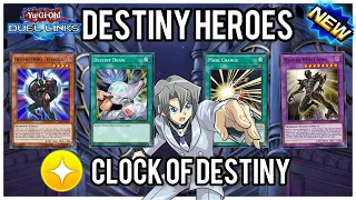 11-0 Destiny Heroes OTK Ft. Clock Tower Prison NEW Skill! {Yu-Gi-Oh! Duel Links}