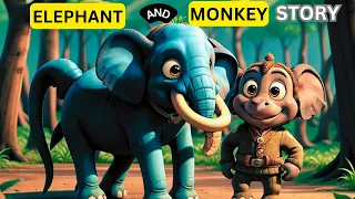 Elephant and Monkey Story..@kidsenglishstories786