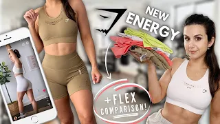 GYMSHARK ENERGY VS FLEX COMPARISON + ENERGY SEAMLESS MIX & MATCH TRY ON HAUL REVIEW 2022 #GYMSHARK