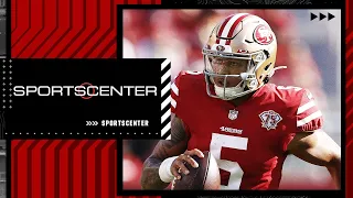 Reacting to Trey Lance replacing Jimmy Garoppolo after an injury vs. Seahawks | SportsCenter