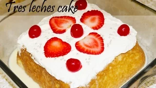 Tres leches cake, Mexican cake recipe by crazy4veggie.com