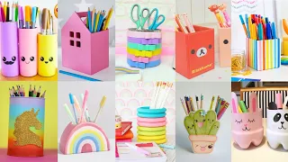 16 Cool Pencil/Pen Holder Ideas l DIYs Pen Stand Ideas.... Best Out of Waste