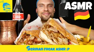 ASMR 2 DÖNER KEBAB SANDWICHES EATING FEAST (German ASMR) - GFASMR