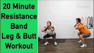 20 Minute Resistance Bands Workout for Legs and Butt - Tone Your Legs Now