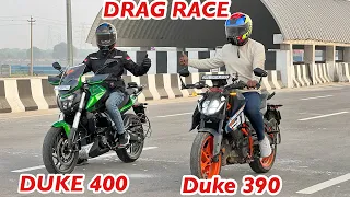 New KTM Duke 390 VS Dominar 400 DRAG Race 🔥 Aayush ssm