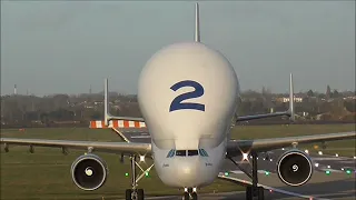 Beluga 2 landing Hawarden North Wales, feb 2020