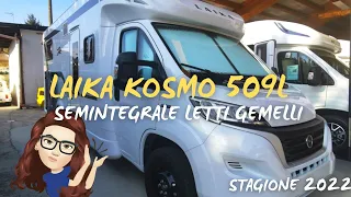 SEMINTEGRALE CON LETTI GEMELLI E AMPIA DINETTE face to face - Laika Kosmo 509 L