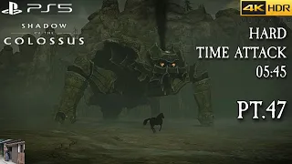 SHADOW OF THE COLOSSUS (PS5) [4K] (NG+) 100% PLAYTHROUGH PART 47 - HARD TIME ATTACK: BASARAN