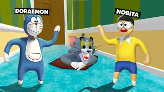 DORAEMON And NOBITA Alone In House With TOM In HFF !!!