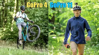 На MTB велосипедах в Брюховицькому лісі (Львів) GoPro Hero 11 vs Hero 4