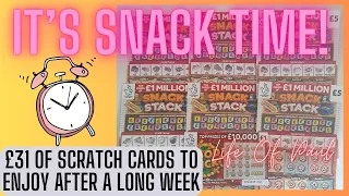 £31 mix of lotto scratch cards. How many of these 6 £5 scratch cards will be winners?