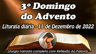 LITURGIA DO DIA 11 DE DEZEMBRO - 3ª DOMINGO DO ADVENTO - LITURGIA DIÁRIA EM ÁUDIO