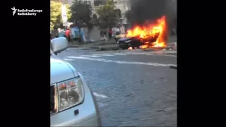 Видео с места убийства Павла Шеремета