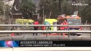 Se reduce el número de accidentes laborales en Euskadi en 2013